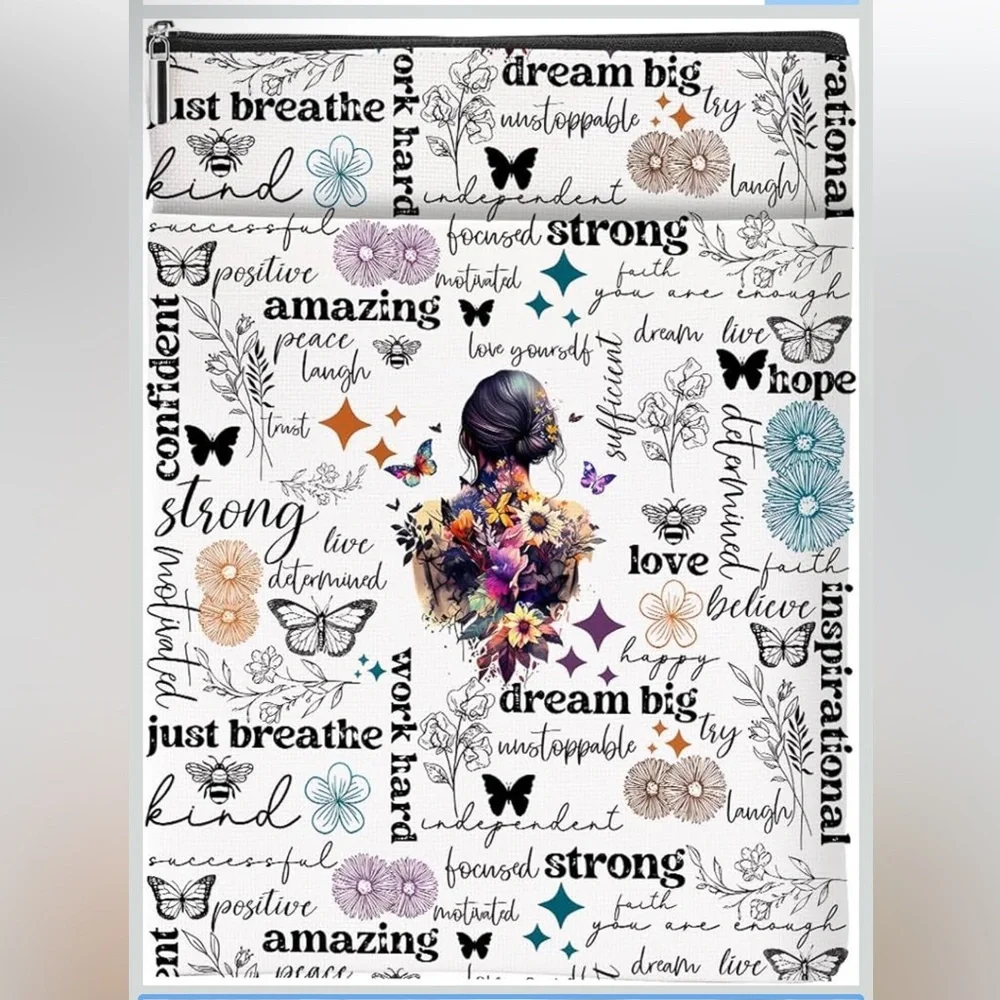 Inspirational Quote and Butterfly Book or Tablet Sleeve